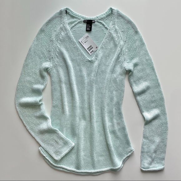 NWT H&M Knit Croshet Sweater - Picture 6 of 7